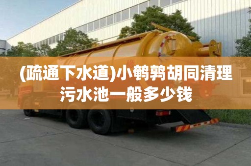 (疏通下水道)小鵪鶉胡同清理污水池一般多少錢