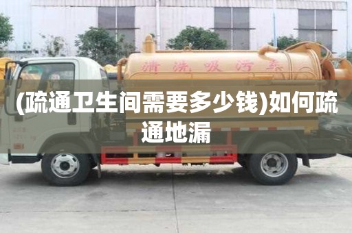 (疏通衛生間需要多少錢)如何疏通地漏