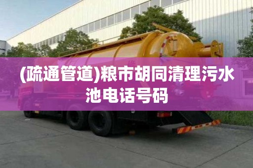 (疏通管道)糧市胡同清理污水池電話號碼