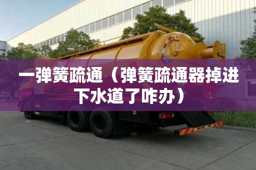 一彈簧疏通(彈簧疏通器掉進下水道了咋辦) 一彈簧疏通(彈簧疏通器掉進下水道了咋辦)