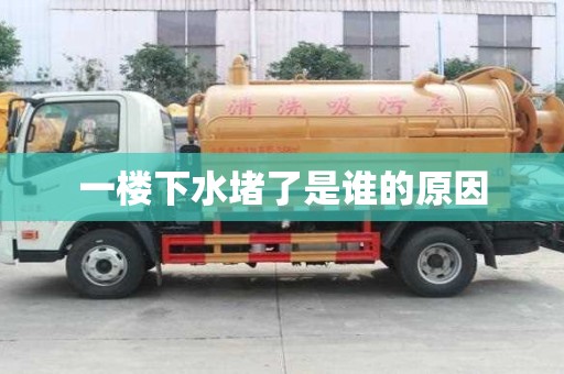 一樓下水堵了是誰的原因