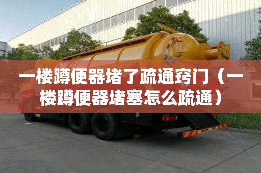 一樓蹲便器堵了疏通竅門（一樓蹲便器堵塞怎么疏通）