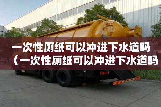 一次性廁紙可以沖進(jìn)下水道嗎（一次性廁紙可以沖進(jìn)下水道嗎）