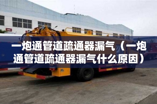 一炮通管道疏通器漏氣（一炮通管道疏通器漏氣什么原因）