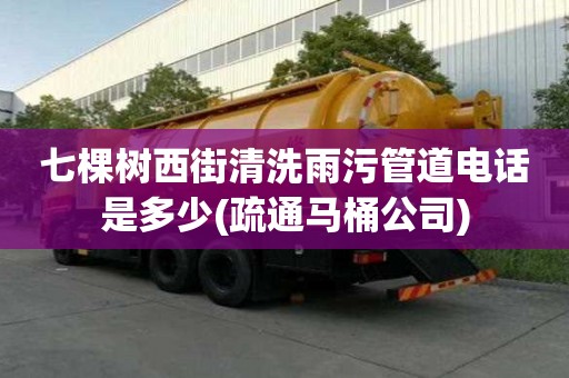 七棵樹西街清洗雨污管道電話是多少(疏通馬桶公司)