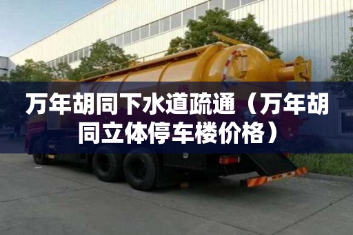 萬年胡同下水道疏通（萬年胡同立體停車樓價格）