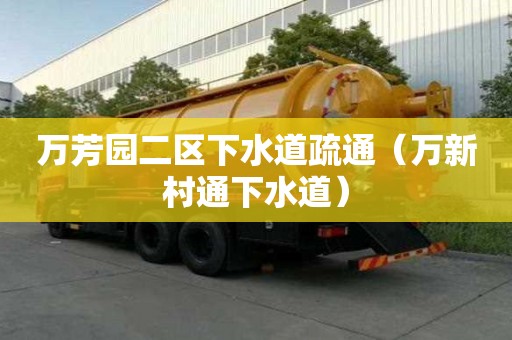 萬芳園二區下水道疏通（萬新村通下水道）