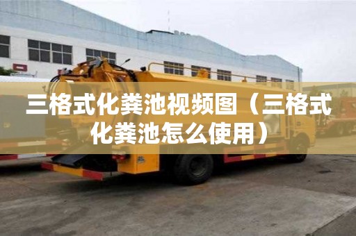 三格式化糞池視頻圖（三格式化糞池怎么使用）
