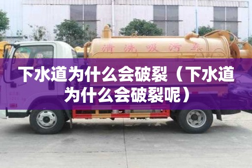 下水道為什么會破裂（下水道為什么會破裂呢）