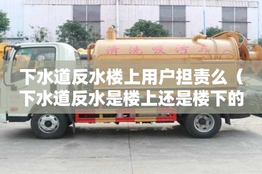 下水道反水樓上用戶擔責么(下水道反水是樓上還是樓下的責任) 下水道反水樓上用戶擔責么(下水道反水是樓上還是樓下的責任)