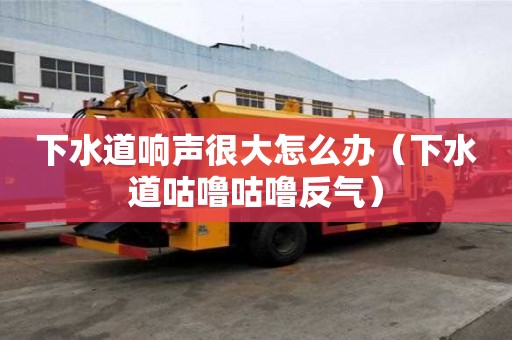 下水道響聲很大怎么辦（下水道咕嚕咕嚕反氣）