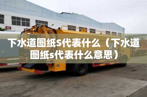 下水道圖紙S代表什么（下水道圖紙s代表什么意思）