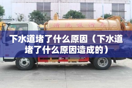下水道堵了什么原因(下水道堵了什么原因造成的) 下水道堵了什么原因(下水道堵了什么原因造成的)