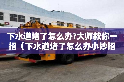 下水道堵了怎么辦?大師教你一招（下水道堵了怎么辦小妙招）