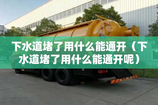 下水道堵了用什么能通開(kāi)（下水道堵了用什么能通開(kāi)呢）