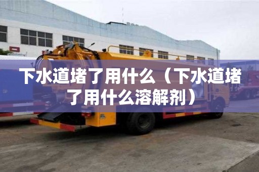 下水道堵了用什么（下水道堵了用什么溶解劑）