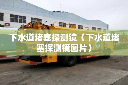 下水道堵塞探測鏡（下水道堵塞探測鏡圖片）