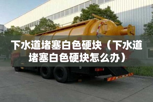 下水道堵塞白色硬塊（下水道堵塞白色硬塊怎么辦）