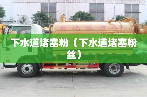 下水道堵塞粉（下水道堵塞粉絲）