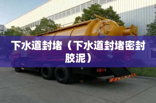 下水道封堵（下水道封堵密封膠泥）