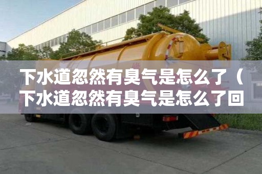 下水道忽然有臭氣是怎么了（下水道忽然有臭氣是怎么了回事）