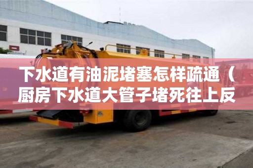 下水道有油泥堵塞怎樣疏通（廚房下水道大管子堵死往上反水）
