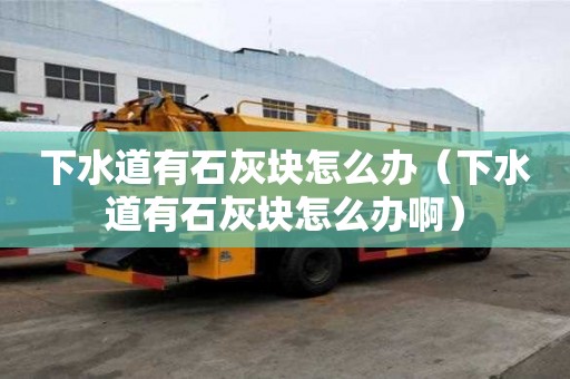 下水道有石灰塊怎么辦（下水道有石灰塊怎么辦啊）