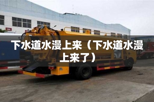 下水道水漫上來（下水道水漫上來了）