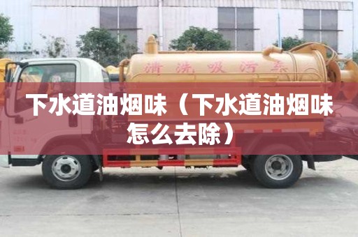 下水道油煙味（下水道油煙味怎么去除）