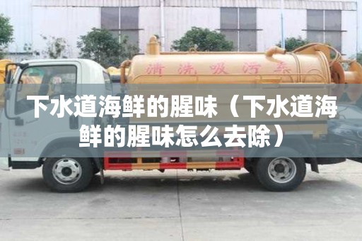 下水道海鮮的腥味（下水道海鮮的腥味怎么去除）