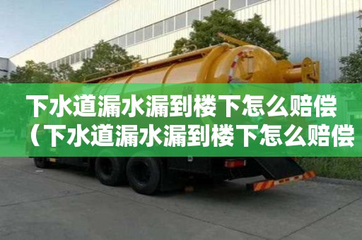 下水道漏水漏到樓下怎么賠償（下水道漏水漏到樓下怎么賠償的）