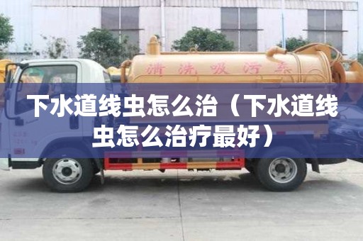 下水道線蟲怎么治（下水道線蟲怎么治療最好）