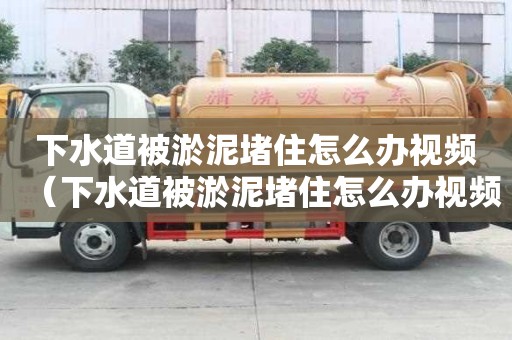下水道被淤泥堵住怎么辦視頻（下水道被淤泥堵住怎么辦視頻講解）