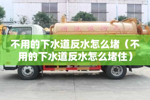 不用的下水道反水怎么堵（不用的下水道反水怎么堵住）