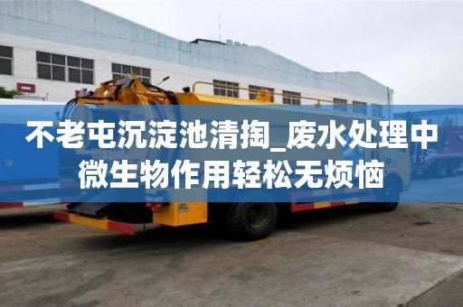 不老屯沉淀池清掏_廢水處理中微生物作用輕松無煩惱