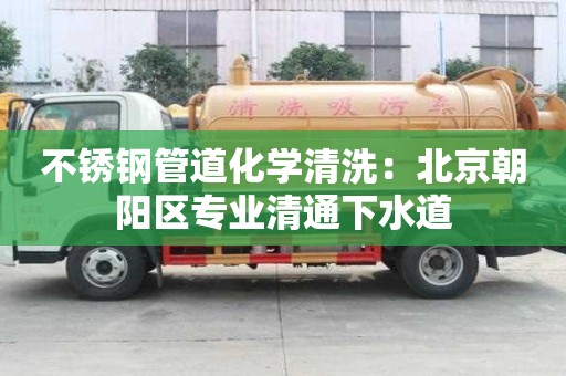 不銹鋼管道化學(xué)清洗：北京朝陽區(qū)專業(yè)清通下水道