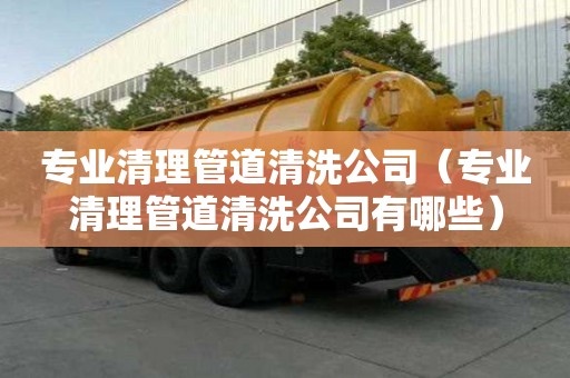 專業清理管道清洗公司（專業清理管道清洗公司有哪些）