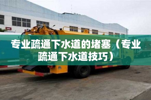 專業疏通下水道的堵塞（專業疏通下水道技巧）