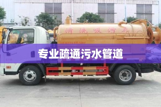 專業(yè)疏通污水管道