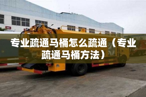 專業(yè)疏通馬桶怎么疏通（專業(yè)疏通馬桶方法）