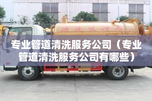 專業管道清洗服務公司（專業管道清洗服務公司有哪些）