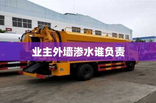 業主外墻滲水誰負責