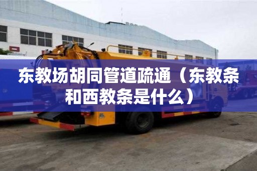 東教場胡同管道疏通（東教條和西教條是什么）