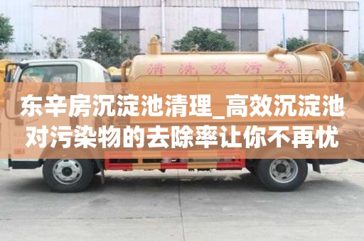 東辛房沉淀池清理_高效沉淀池對污染物的去除率讓你不再憂愁