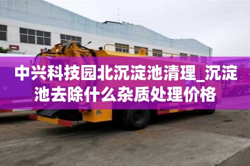 中興科技園北沉淀池清理_沉淀池去除什么雜質處理價格