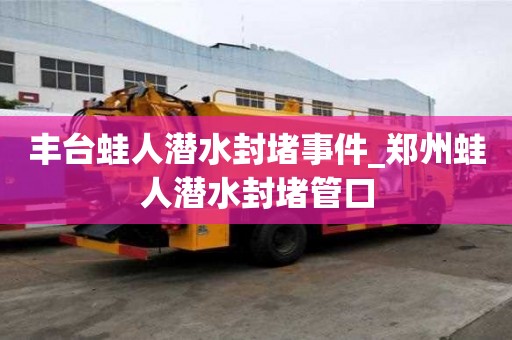 豐臺(tái)蛙人潛水封堵事件_鄭州蛙人潛水封堵管口