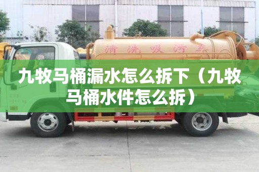 九牧馬桶漏水怎么拆下（九牧馬桶水件怎么拆）
