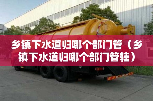 鄉(xiāng)鎮(zhèn)下水道歸哪個(gè)部門管（鄉(xiāng)鎮(zhèn)下水道歸哪個(gè)部門管轄）