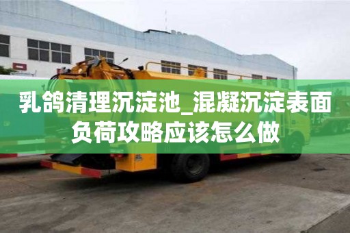 乳鴿清理沉淀池_混凝沉淀表面負荷攻略應該怎么做