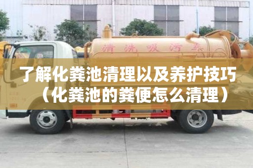了解化糞池清理以及養護技巧（化糞池的糞便怎么清理）